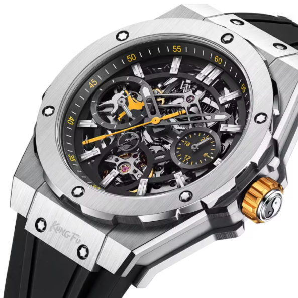 WM-Montre Welly Merck pour Homme, Modules Mécaniques Automatiques, Seton, Série Collaboration, Édition Limitée, 80 Heures de Réserve d'Énergie, WM128